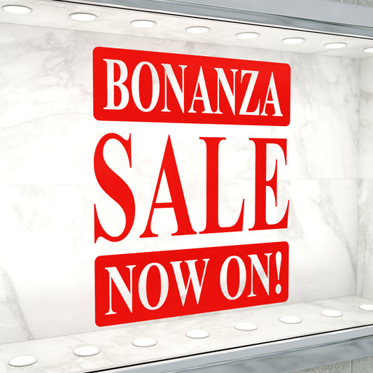 Bonanza Sale Now On Sticker - Roman Style