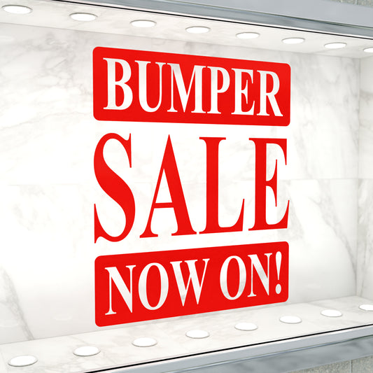 Bumper Sale Now On Sticker - Roman Style