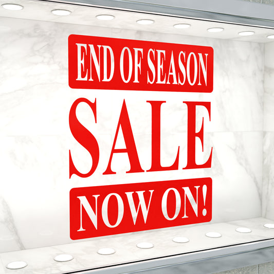 End Of Season Sale Now On Sticker - Roman Style