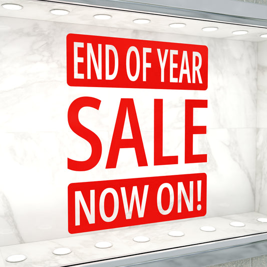 End Of Year Sale Now On Sticker - Modern Style
