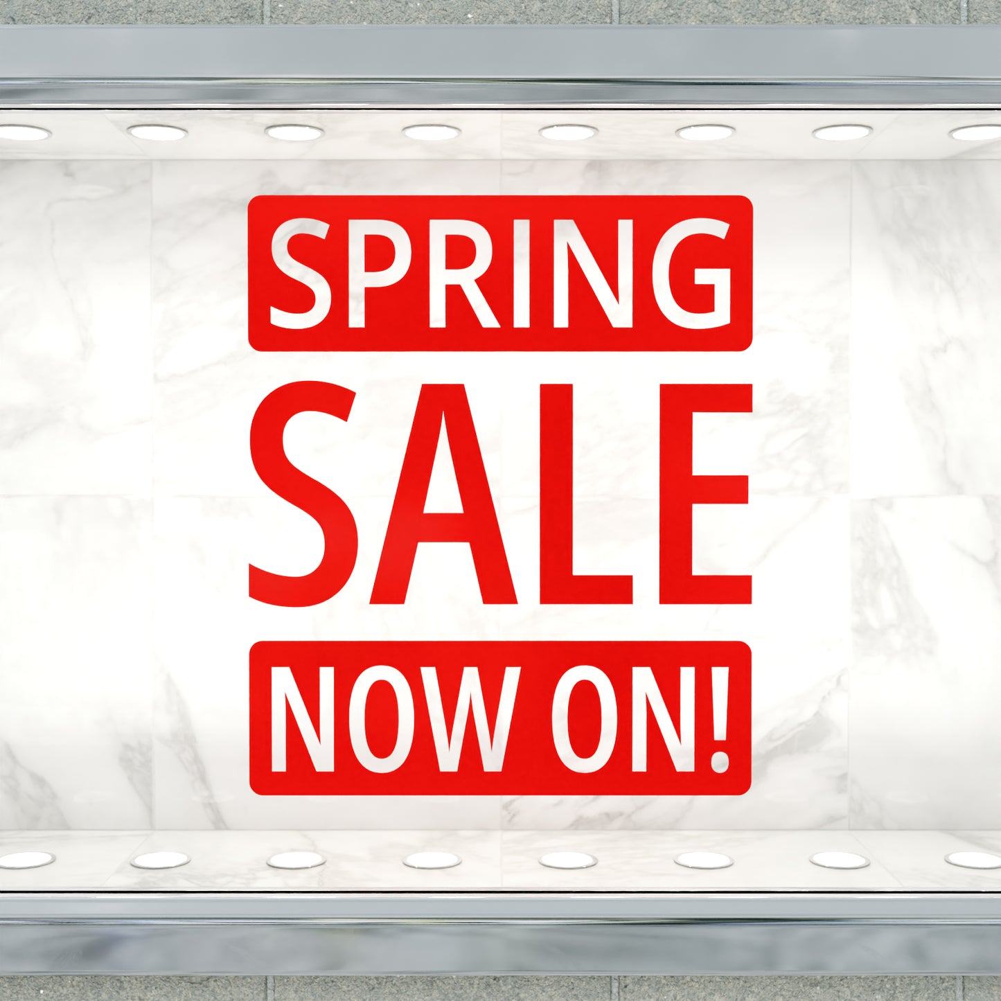 Spring Sale Now On Sticker - Modern Style