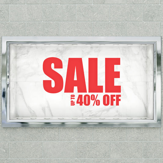 Sale Up To XX% Off Sticker - Impact Style
