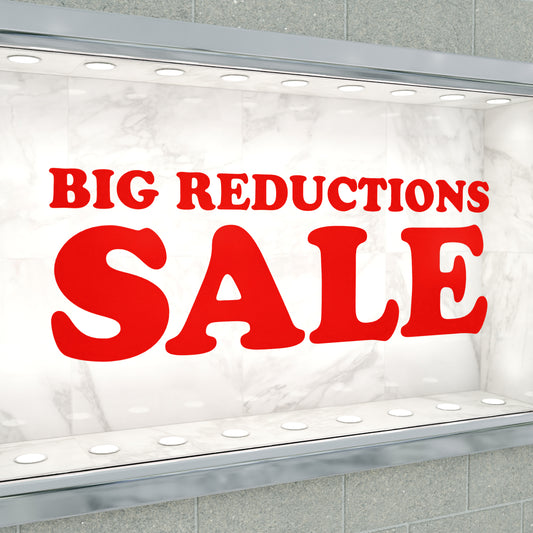 Big Reductions Sale Sticker - Groovy Style