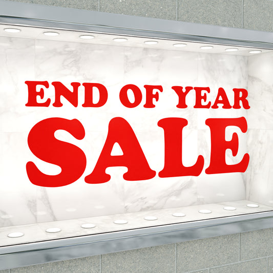 End Of Year Sale Sticker - Groovy Style