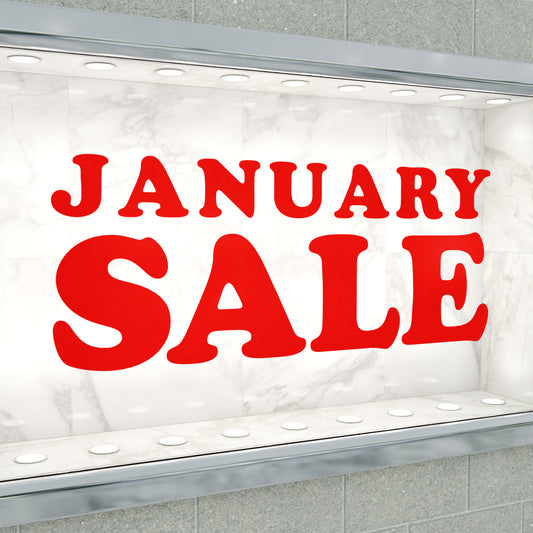January Sale Sticker - Groovy Style