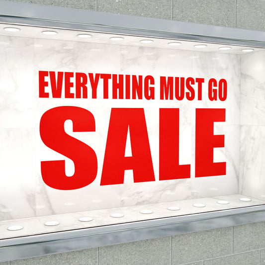 Everything Must Go Sale Sticker - Impact Style