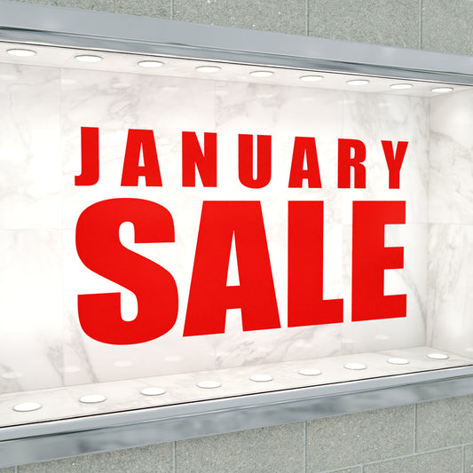 January Sale Sticker - Impact Style