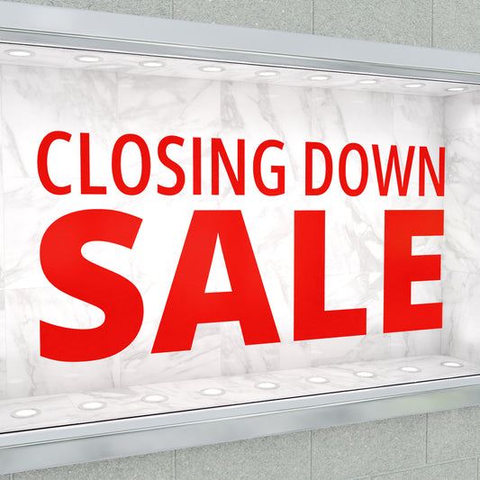 Closing Down Sale Sticker - Modern Style