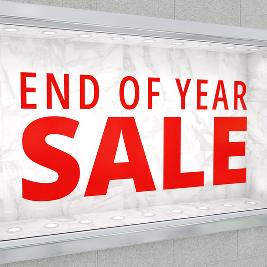 End Of Year Sale Sticker - Modern Style