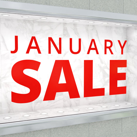 January Sale Sticker - Modern Style
