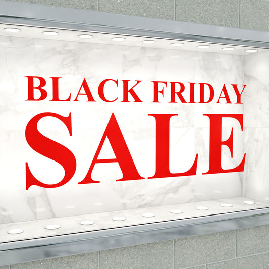 Black Friday Sale Sticker - Roman Style