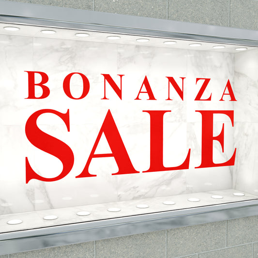 Bonanza Sale Sticker - Roman Style
