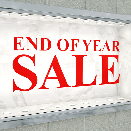 End Of Year Sale Sticker - Roman Style