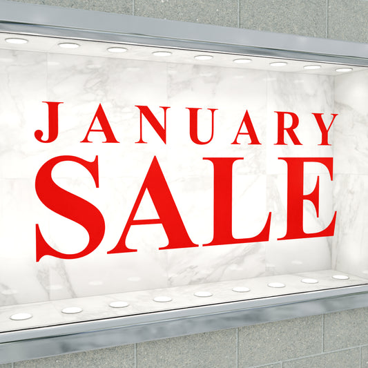 January Sale Sticker - Roman Style