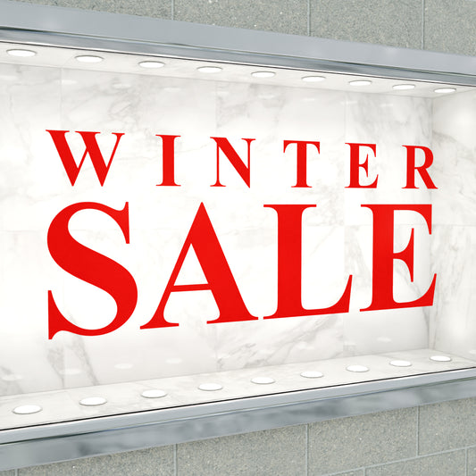 Winter Sale Sticker - Roman Style
