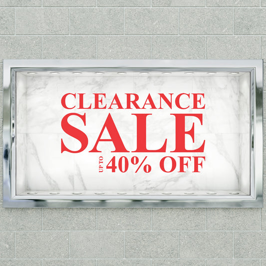 Clearance Sale Up To XX% Off Sticker - Roman Style