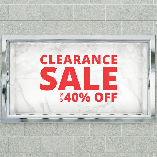 Clearance Sale Up To XX% Off Sticker - Modern Style
