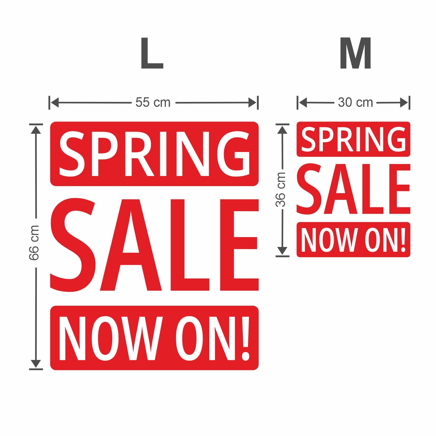 Spring Sale Now On Sticker - Modern Style